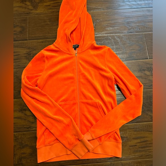 Juicy Couture Orange Velour Jacket - Picture 6 of 9